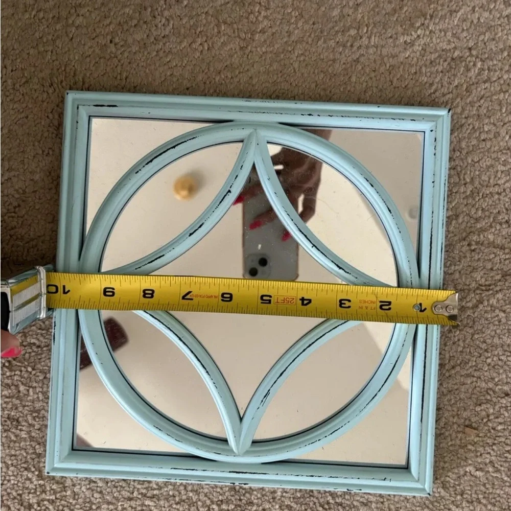 Blue Square Decorative Mirrors | Set Of 3